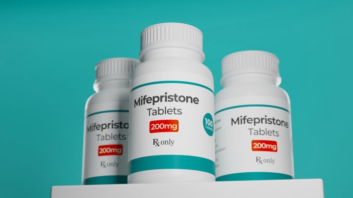 Three bottles of abortion pills - Mifepristone tablets